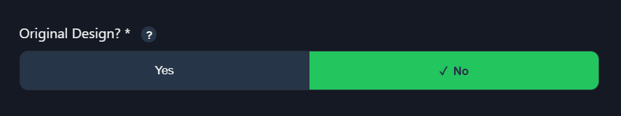 Original Design Toggle button